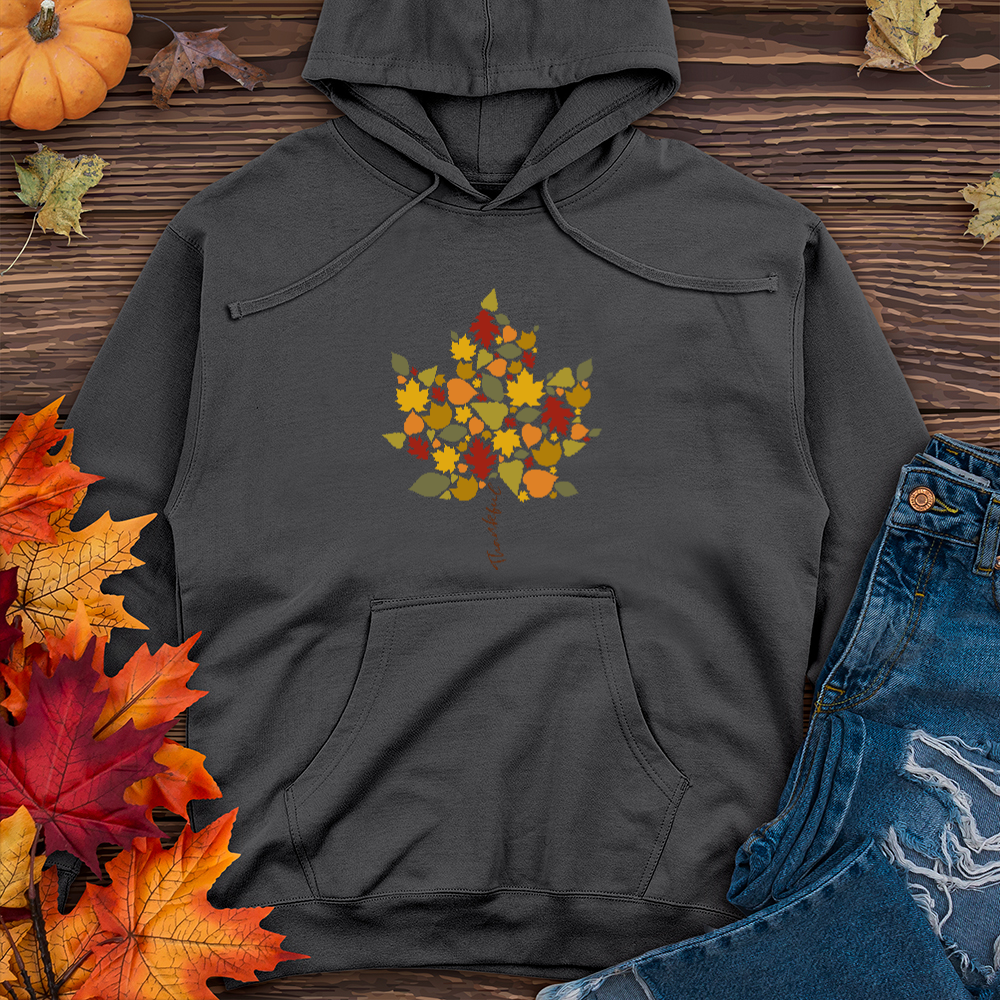 Thankful Leaf Stem Midweight Hoodie