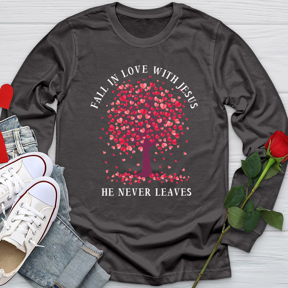 Fall In Love With Jesus Softstyle Long Sleeve