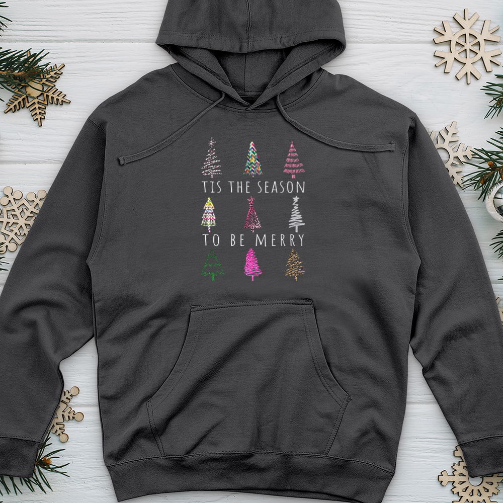 Christmas Tree Midweight Hooded Sweatshirt