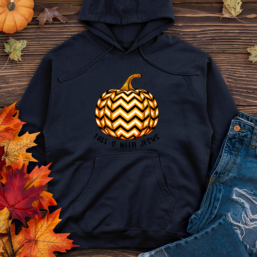 Fall-o-ween Jesus Pumpkin Midweight Hoodie