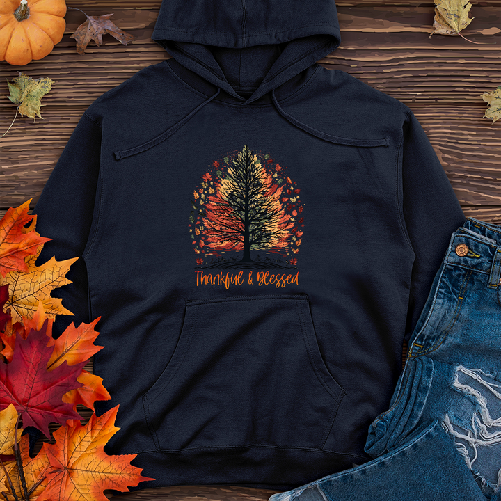 Thankful Blessed Woodland Journey Midweight Hoodie