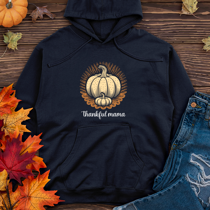 Retro Foodie Pumpkin Midweight Hooded Sweatshirt