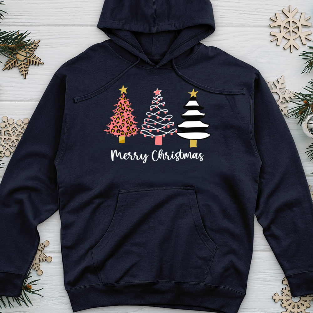 Merry Christmas Midweight Hooded Sweatshirt