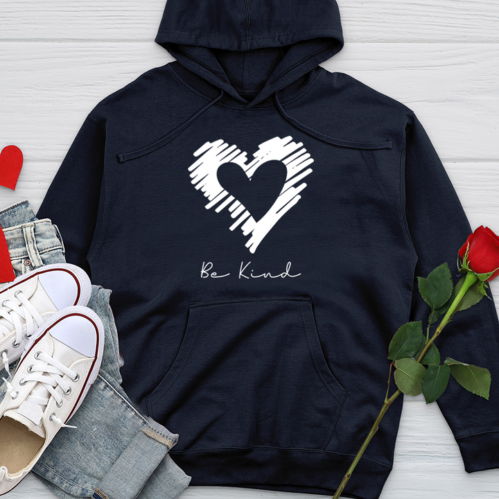 Heart Silhouette Midweight Hooded Sweatshirt