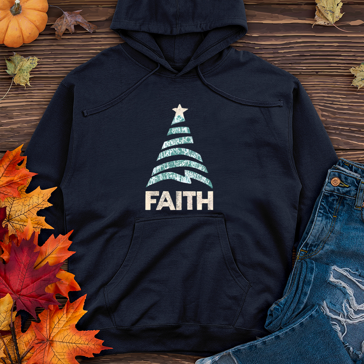 Faith Zig Zag Tree Midweight Hooded Sweatshirt