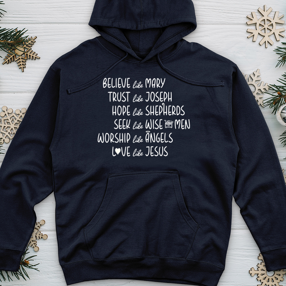 Believe Like Mary 2 Midweight Hooded Sweatshirt