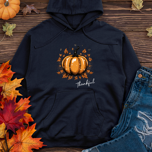 Sparkling Thankful Pumpkin Midweight Hoodie