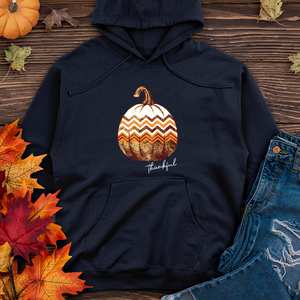 Thankful Retro Cozy Pumpkin Midweight Hoodie