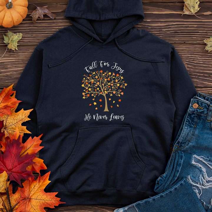 Fall For Jesus Autumn Scene Midweight Hoodie