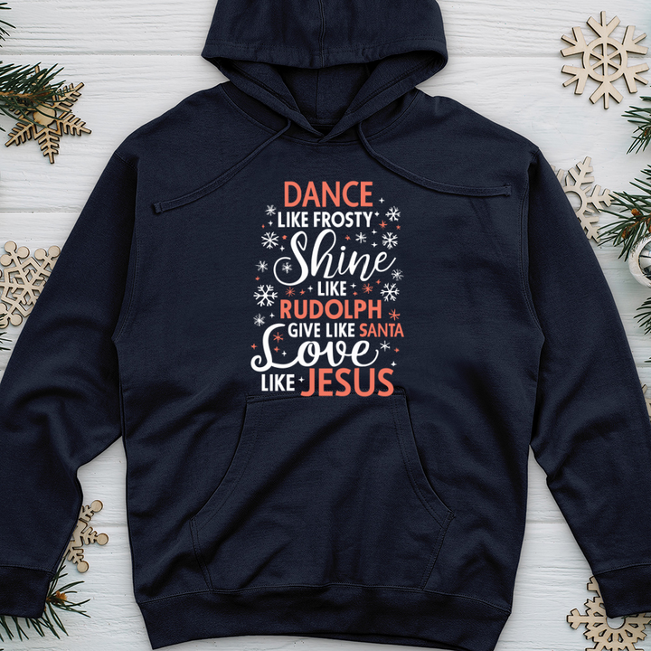 Dance Like Frosty Midweight Hooded Sweatshirt