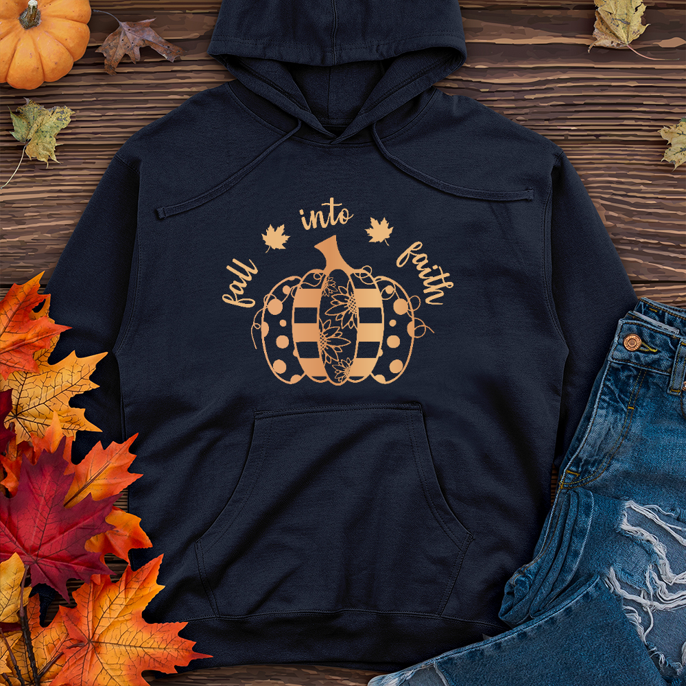 Fall Into Faith Spotted Pumpkin Midweight Hoodie