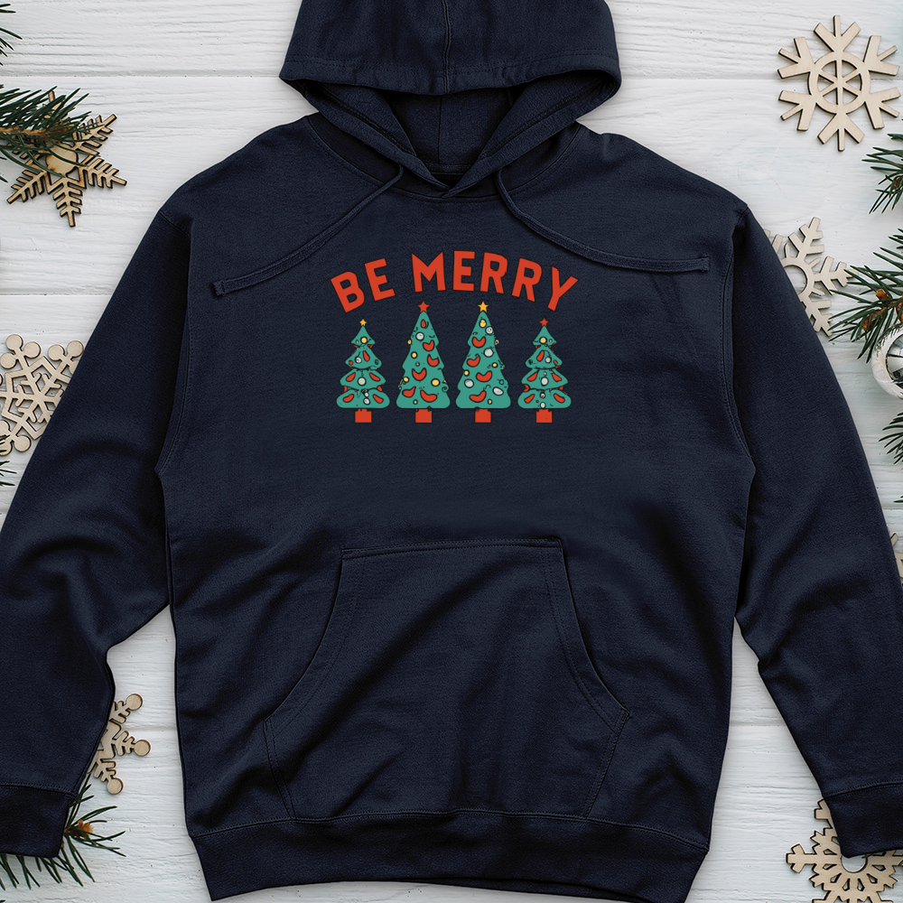 Be Merry Retro Midweight Hooded Sweatshirt