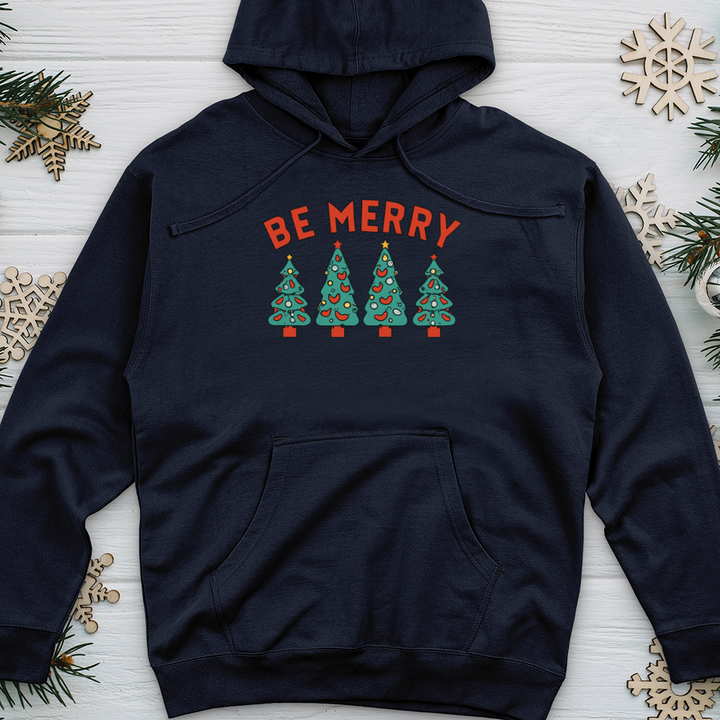 Be Merry Retro Midweight Hooded Sweatshirt