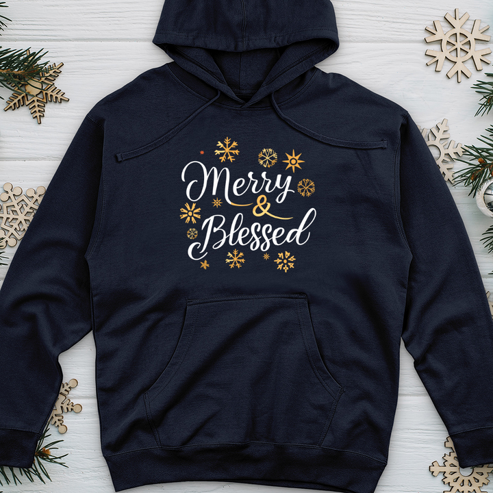 Merry and Blessed 01 Midweight Hooded Sweatshirt