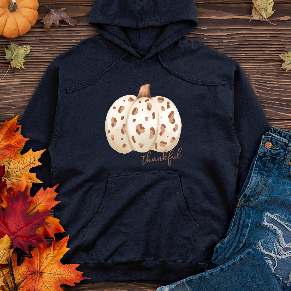 Thankful Skin Colored Pumpkin Midweight Hoodie