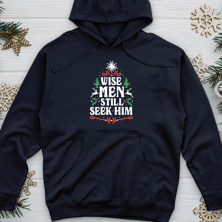 Wise Men Still Seek Him Midweight Hooded Sweatshirt