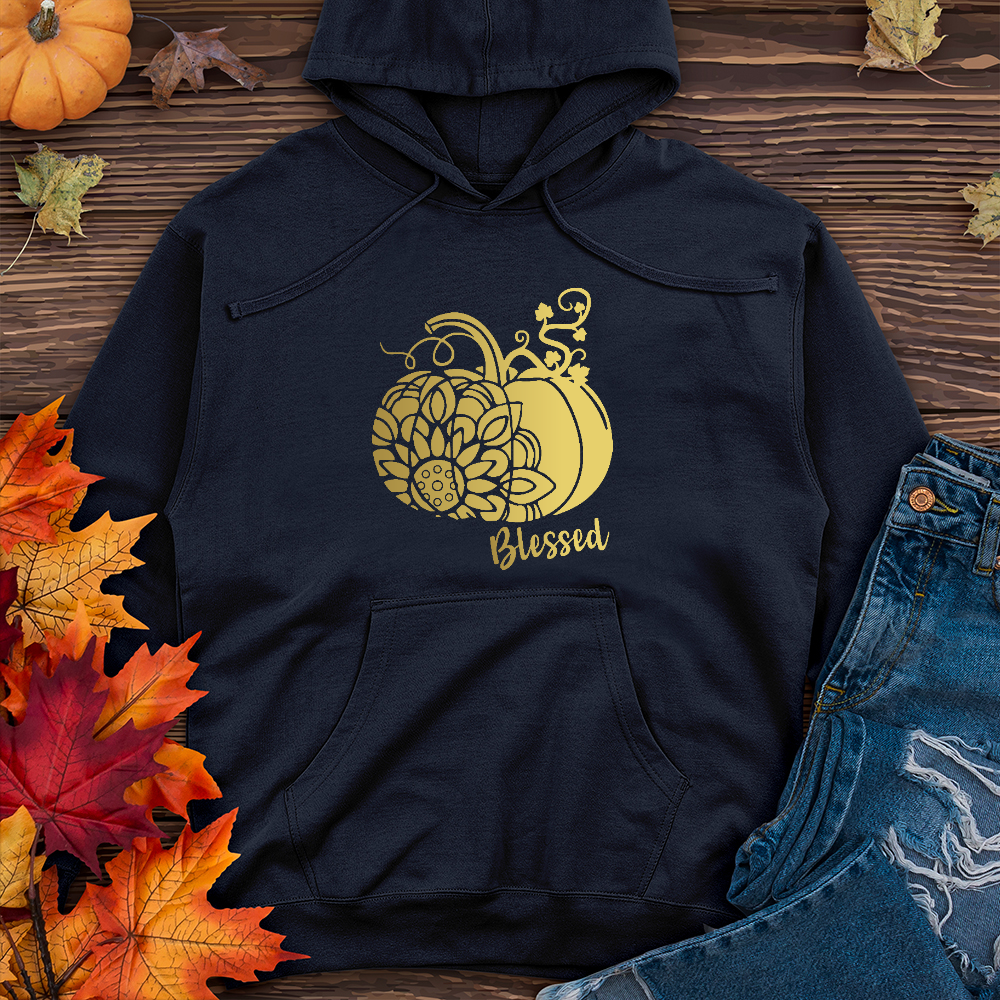 Blss Gol Sunflow Pumpkin Midweight Hoodie