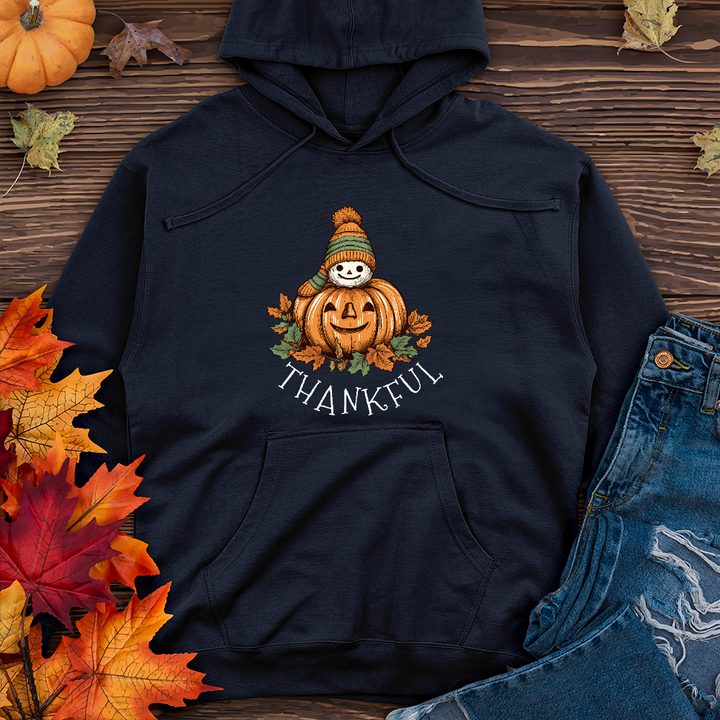 Thankful Happy Pumpkins Midweight Hoodie