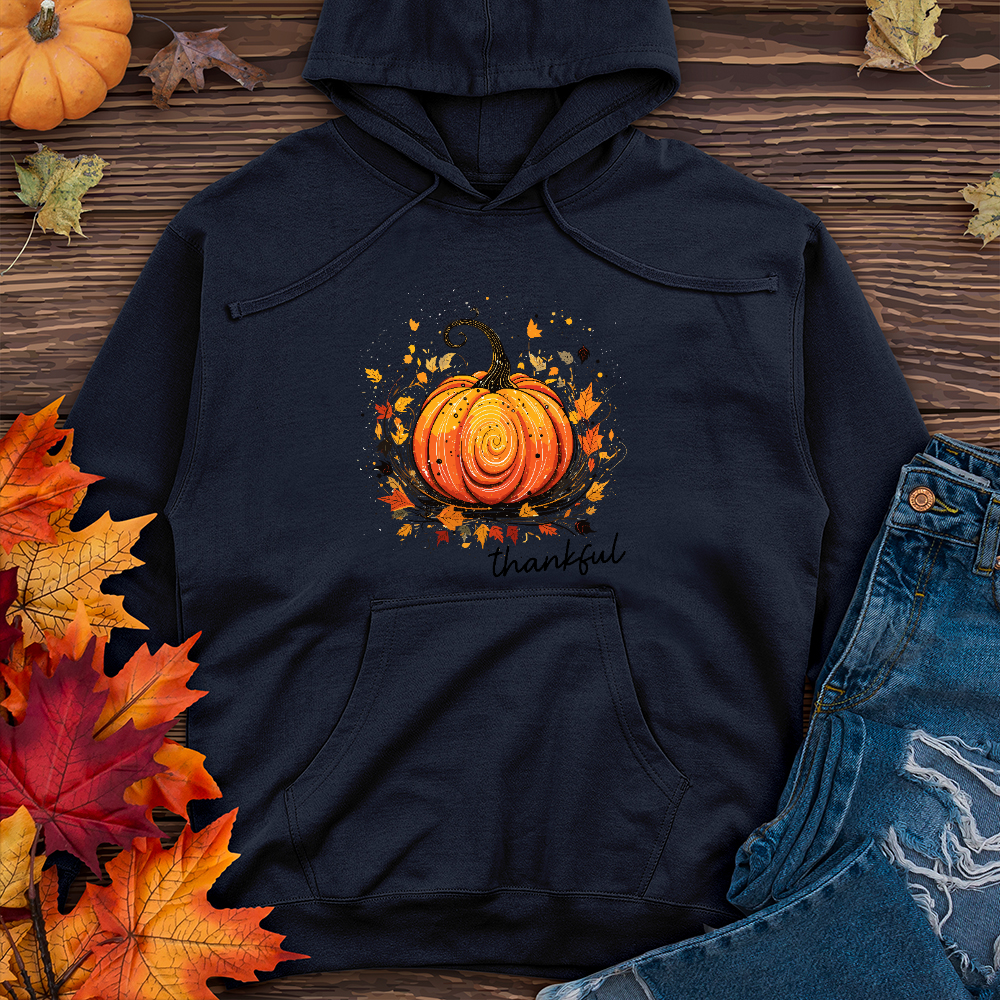 Thankful Pumpkin Swirl Midweight Hoodie