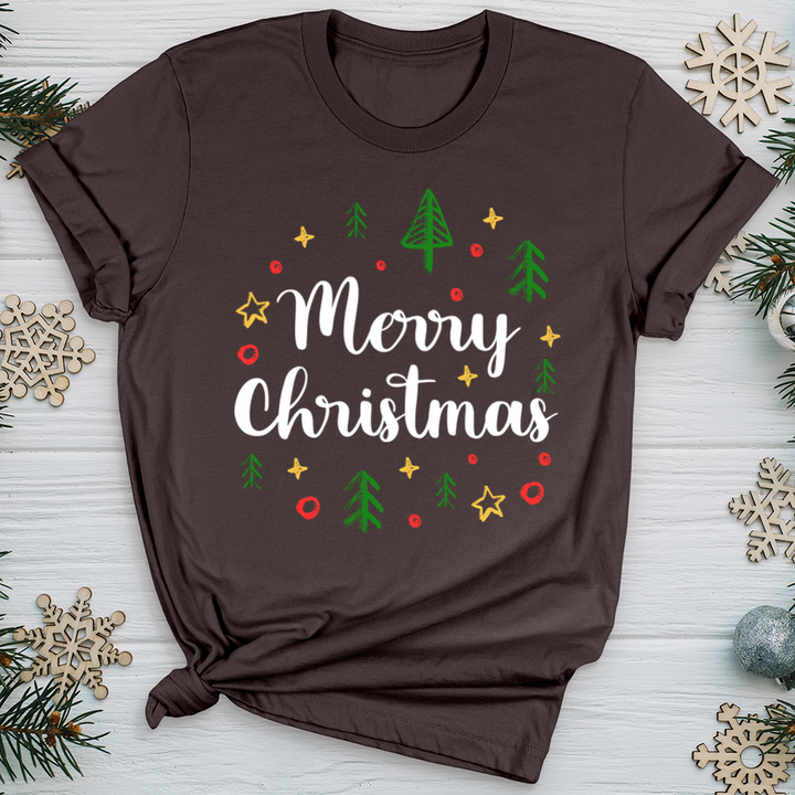 Merry Christmas Colorful Softstyle Tee