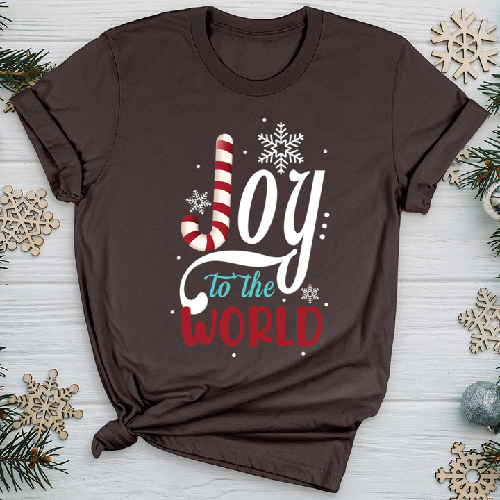 Joy To The World Candy Cane Softstyle Tee