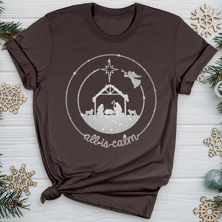 All Is Calm Nativity Softstyle Tee