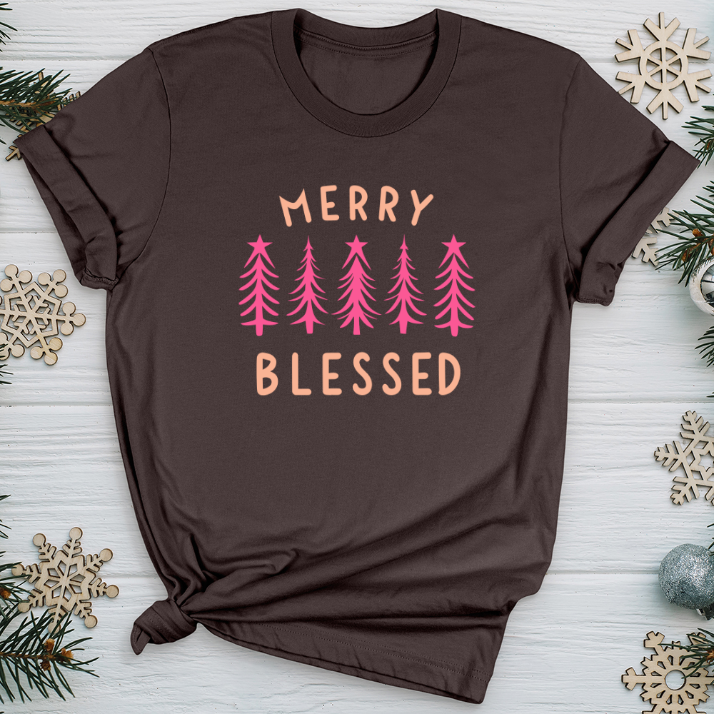 Merry Blessed Tree Softstyle Tee