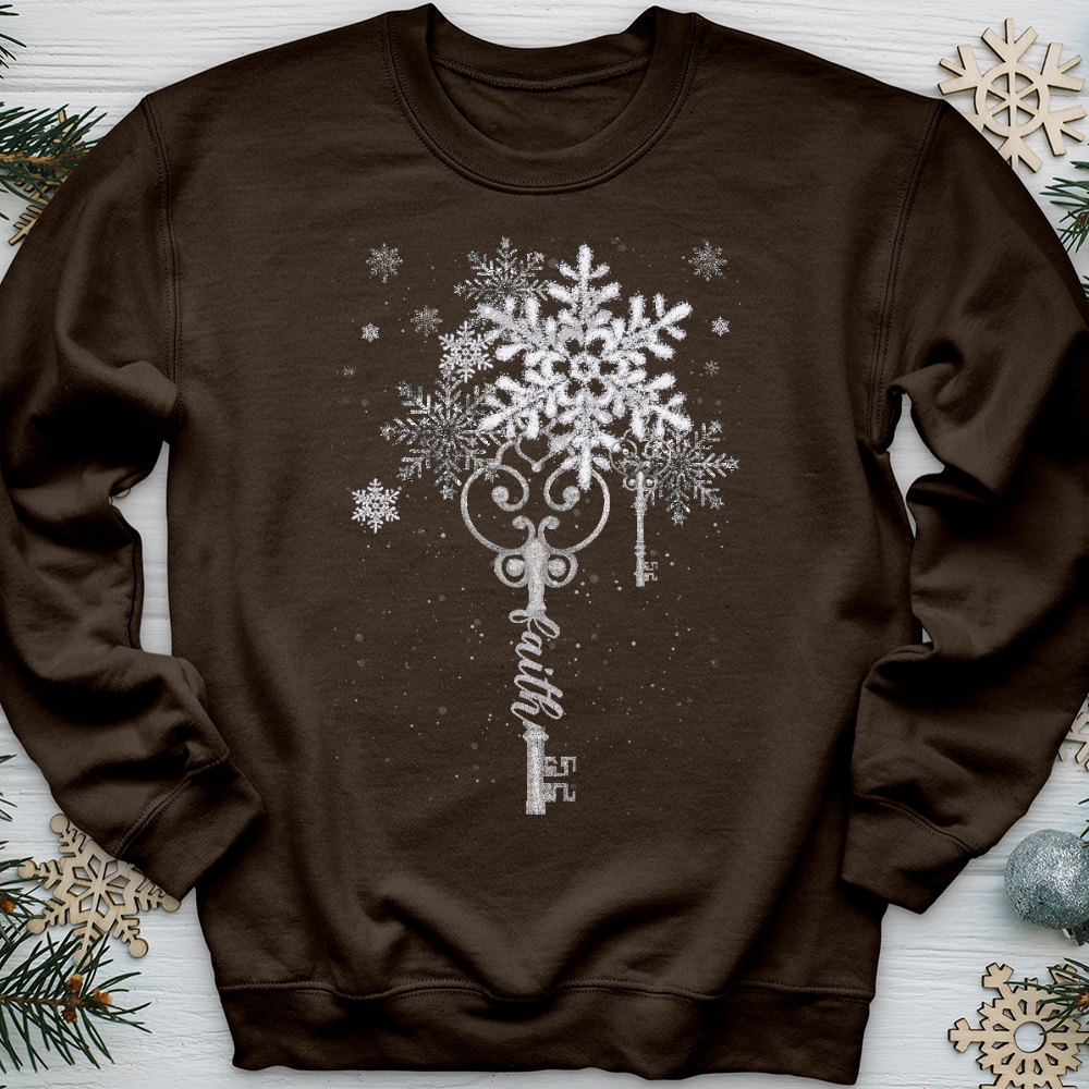 Faith Snowflake Key 2 Crewneck