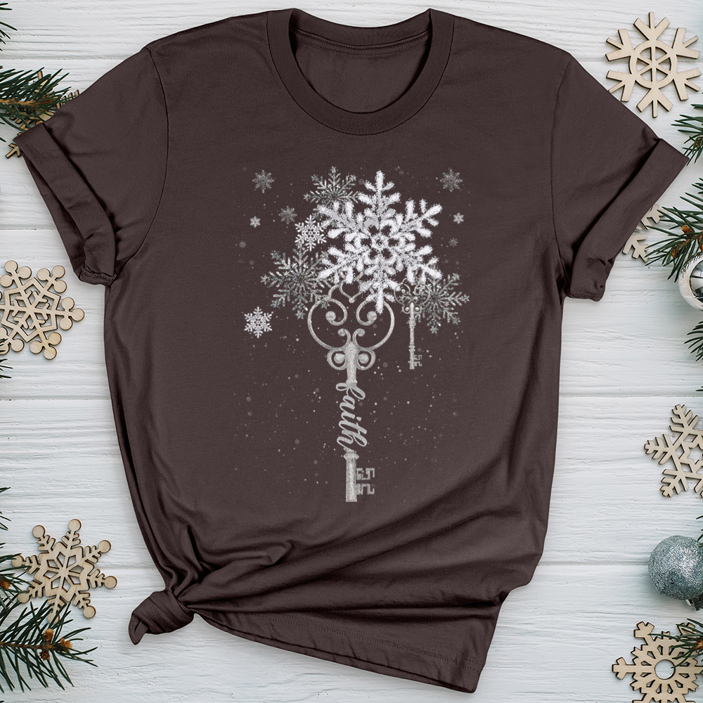 Faith Snowflake Key 02 Softstyle Tee