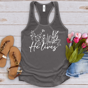 He Lives Wildflowers Tank Top