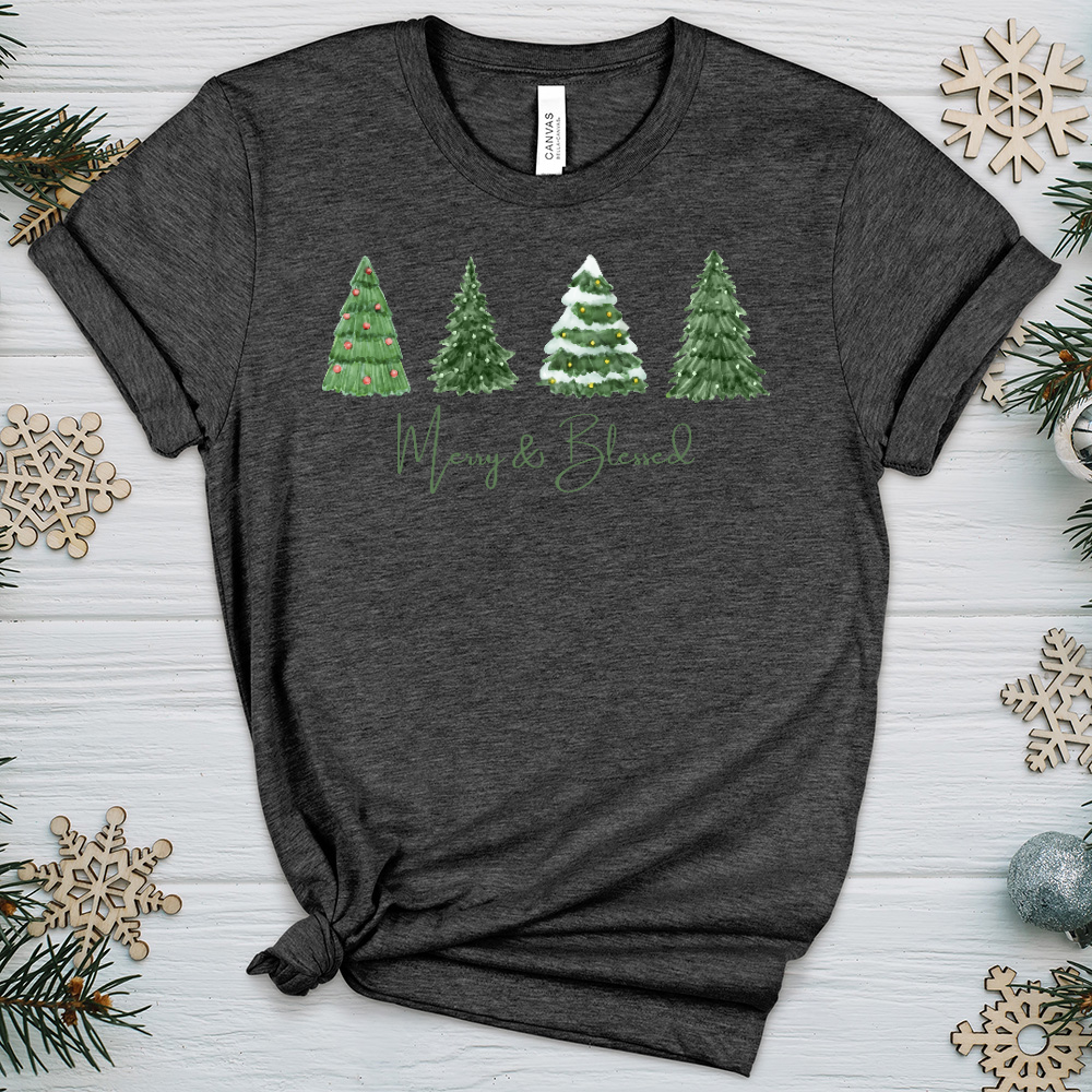 Merry Green Trees Heathered Tee - Christian Lifestyle Collections