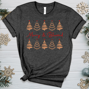 Merry and Blessed Heathered Tee