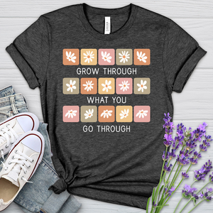 Grow Through Retro Daisies Heathered Tee