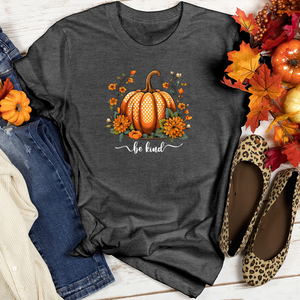 Polka Dot Pumpkin Blessings Heathered Tee