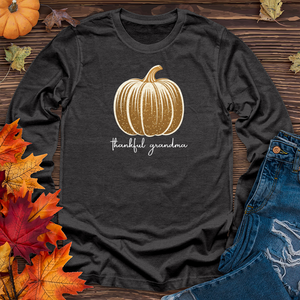 Retro Glam Pumpkin Long Sleeve Tee