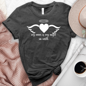 My Mom Is My Angel Heathered Tee