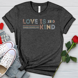 Love Is Kind Retro Heathered Tee