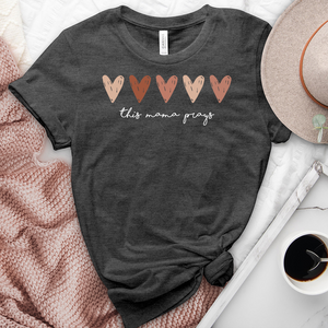 This Mama Prays Heathered Tee