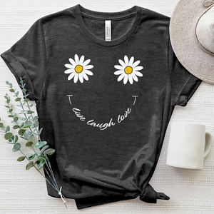 Live Laugh Love Smiley Face Heathered Tee