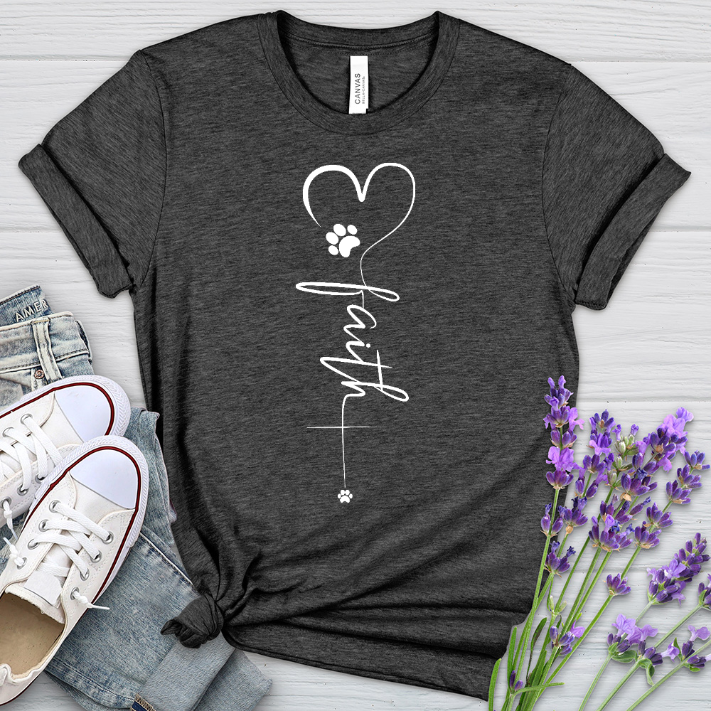 Faith Paw Heart Cross Tee