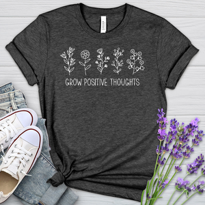 Grow Positive Thoughts Heathered Tee