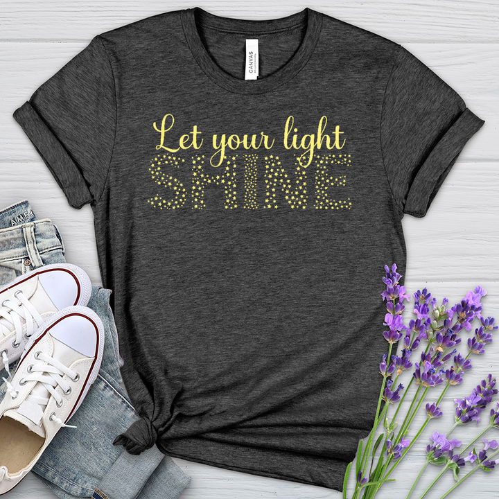 Let Your Light Shine Heathered Tee