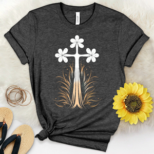 Cross Flare Heathered Tee