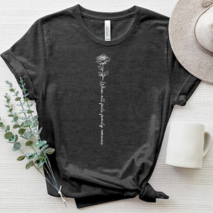 Family Remains Rose Heathered Tee