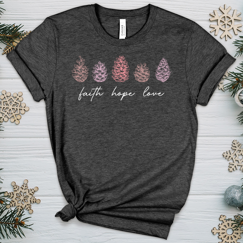 Assorted Pinecones Heathered Tee