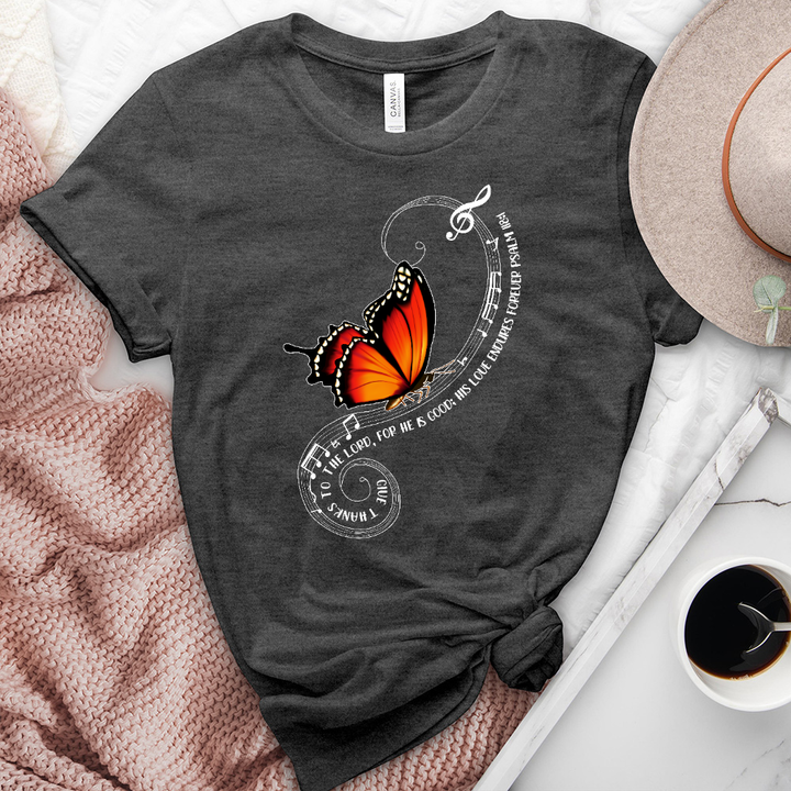 Give Thanks to The Heathered Tee