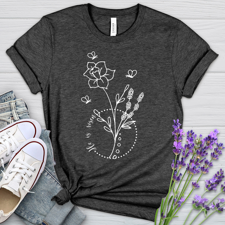 He Is Risen Bees Heathered Tee