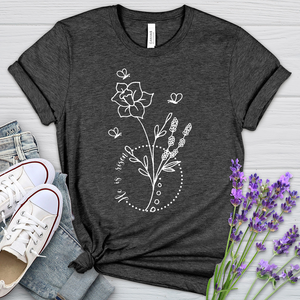 He Is Risen Bees Heathered Tee