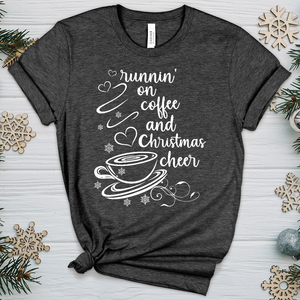 Coffee and Christmas Cheer Heathered Tee