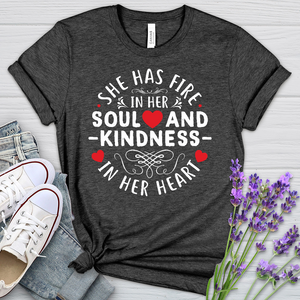 Fire In Her Soul Heathered Tee